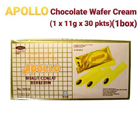 Apollo Chocolate Wafer Cream G X Pcs Shopee Singapore