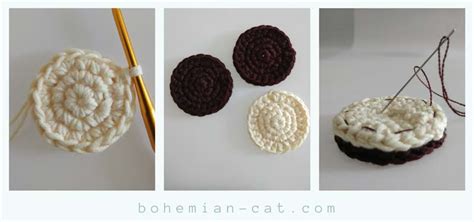 Crochet Cookies Oreo Crochet Food Bohemian Cat