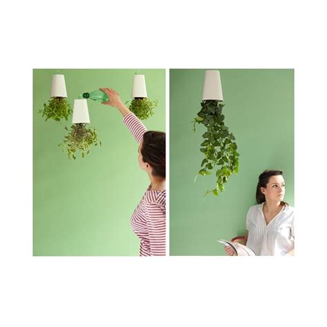 Wewoo Décoration de maison Pots de fleurs en plastique suspendus