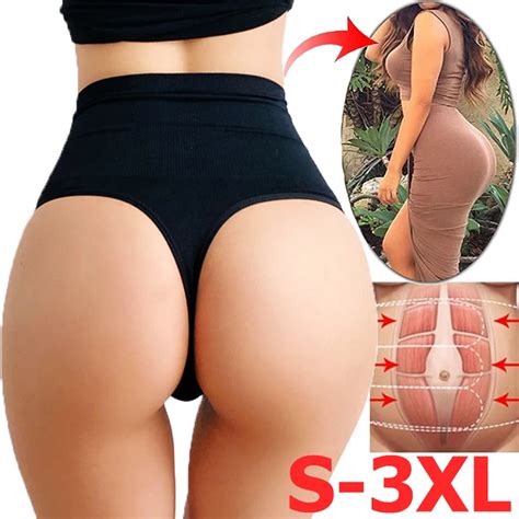 Sexy Frauen Tanga Former Hohe Taille Bauch Steuer Höschen Abnehmen