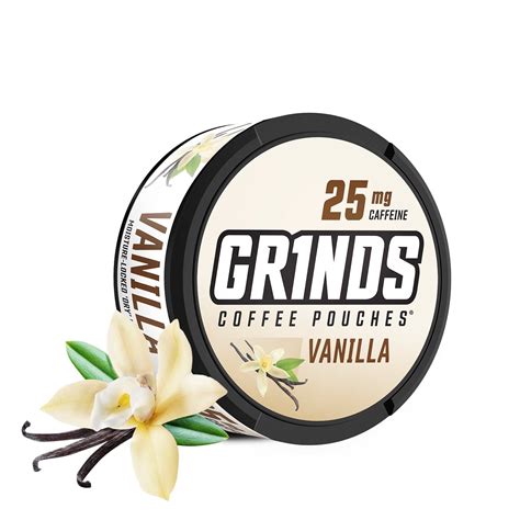 Grinds Coffee Pouches Cans Of Vanilla Tobacco Nicotine Free