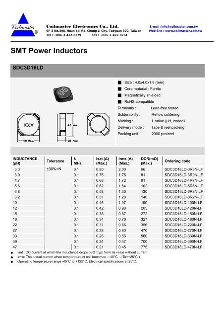 Smt Power Inductors