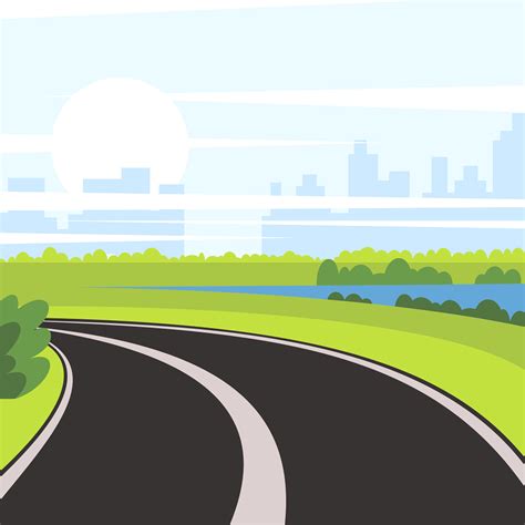 road turn  digitally  illustrations  creazillacom