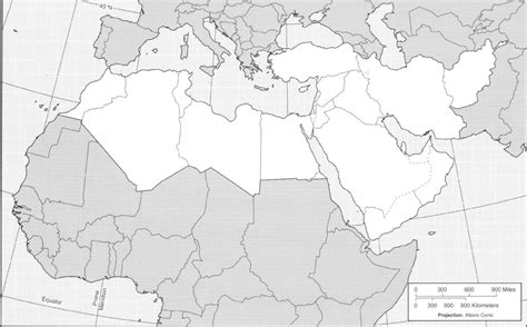 Blank Map Of Africa And Middle East - Kaleb Watson