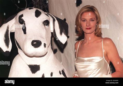 Joely Richardson Who Stars As Anita In 101 Dalmations Poses With A