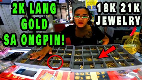 Ongpin Gold Murang Bilihan Ng K K Gold Jewelry Ang Ganda Youtube