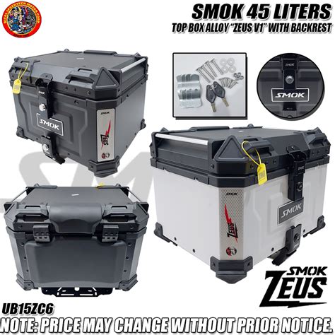 Smok Zeus V Aluminum Top Box Liters With Backrest White Ub Zc