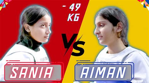 Sania Vs Aiman Taekwondo Fight Women 49kg 16th Korean Ambassador