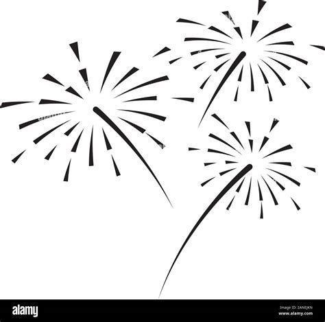 Icono De Vector De Fuegos Artificiales Ilustraci N Design Template