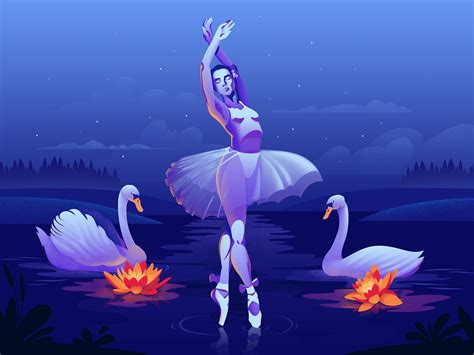 Swan Lake by Ann Panfilenko on Dribbble