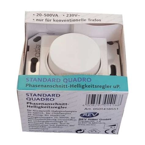 REV Dimmer Standard Quadro konv trafos weiß