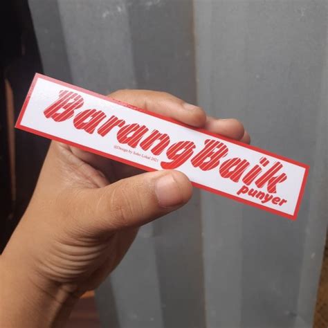 Barang Baik Punyer Sticker Motor Kereta Laptop Pelbagai Shopee