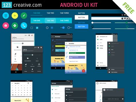 android ui kit    creative  dribbble
