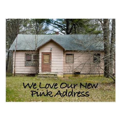 New Pink Address - Funny Change of Address Card | Zazzle