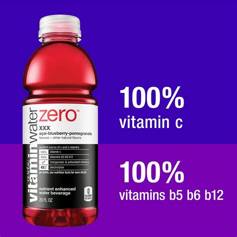 Vitaminwater Zero Electrolyte Enhanced Water W Vitamins Variety Pack