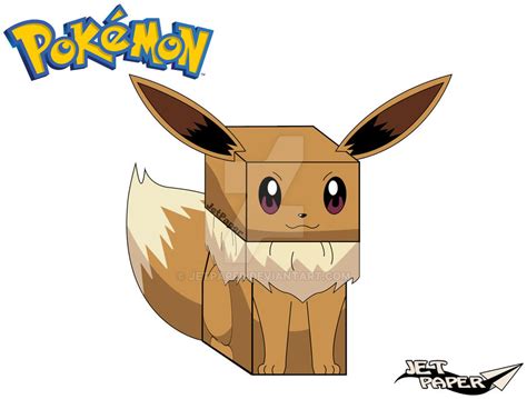 Figura de papel Eevee – Pokemon – Manualidades de papel