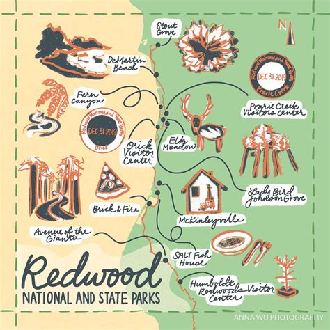 The Redwood National And State Parks Map