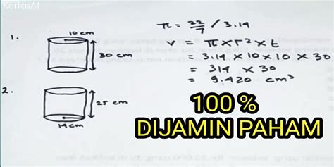 Mengetahui Cara Menghitung Volume Tabung Dengan Rumus Yang Tepat