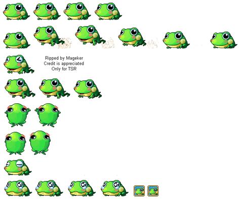 Pc Computer Maplestory Frog Mount The Spriters Resource