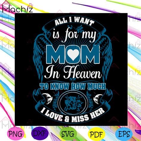 Pin By Hachiz Svg Digital On Mothers Day Svg In 2021 Mom In Heaven