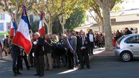 Thézan les Béziers beaucoup de monde à la cérémonie du 11 Novembre