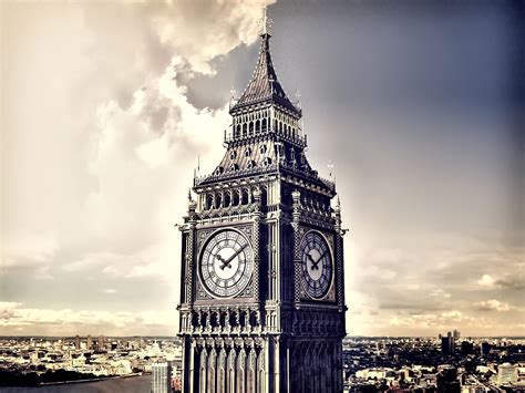 London Big Ben Clock Tower Desktop Wallpaper