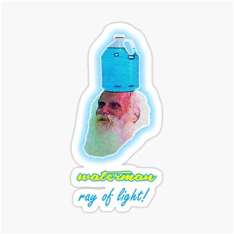 Waterman Water Man Sticker By BeardyBirdman Redbubble