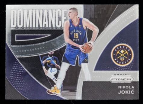 Nikola Jokic 2021 22 Panini Prizm Dominance Silver Prizm 16 Nuggets