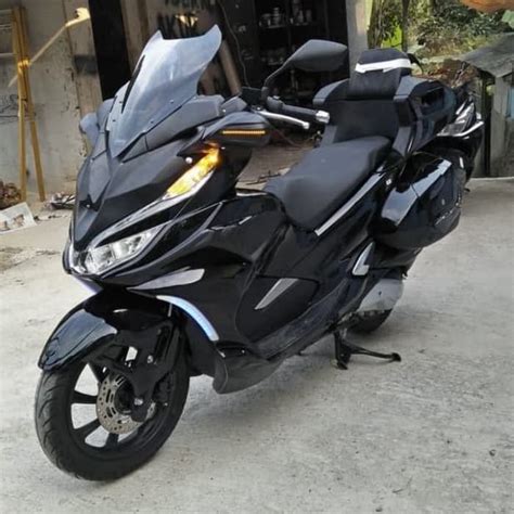 Pcx Body Modifikasi Pcx New Full Goldwing Hitam Glossy Version New