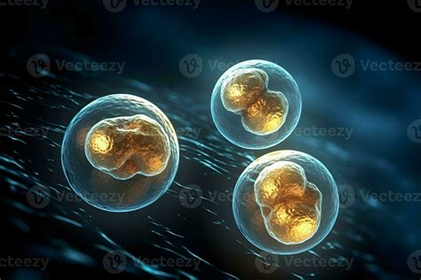 Cells With Nucleus Transparency Cell Membrane Created By Generative