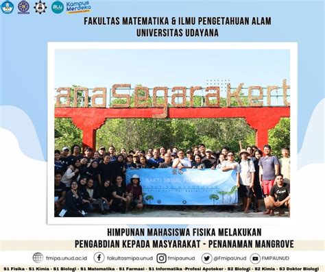 Tanam Mangrove Himpunan Mahasiswa Fisika Gelar Pengabdian Kepada