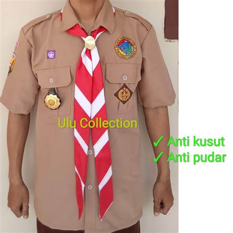 Baju Pramuka Pembina Putra Bahan Rapilo Larici Lazada Indonesia