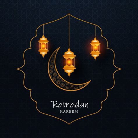 Mês sagrado islâmico de ramadan kareem lanternas iluminadas