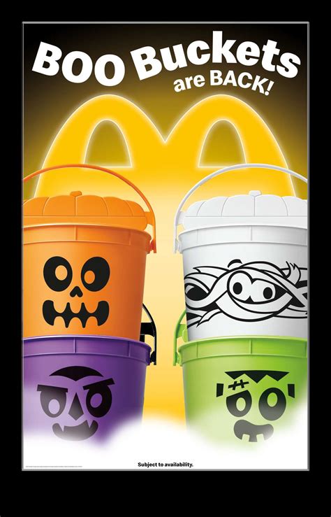 McDonald's Happy Meal Boo Buckets return for Halloween