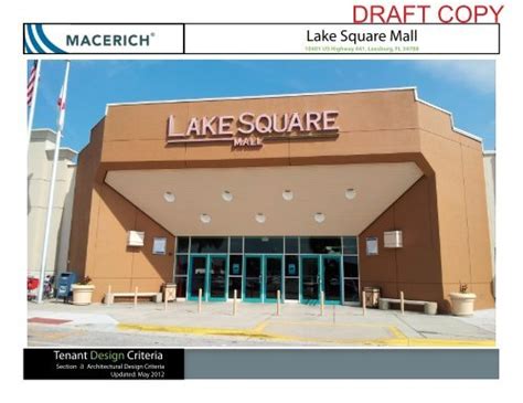 Lake Square Mall Architectural Criteria Macerich