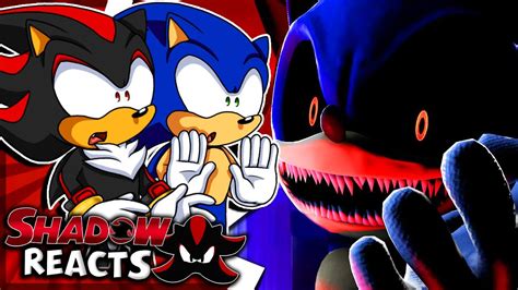 Sonic Shadow Reacts To EVIL SONIC EXE Animations HIDE AND SEEK