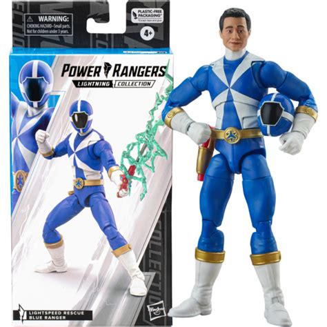 Power Rangers Lightspeed Rescue Blue Ranger Lightning Collection 6