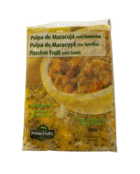 PrimeFruits Frozen Passion Fruit Pulp With Seeds 500g