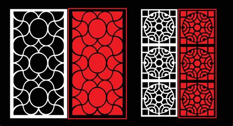 Decorative Wall Panels Set Jali Design Cnc Pattern Laser Cutting