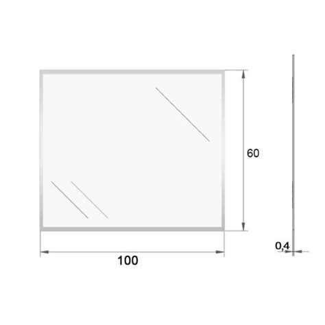 Specchio Rettangolare Da Bagno X Cm Con Bordi Smussati Linea Prime