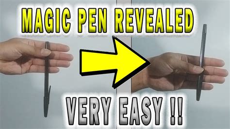 Easy Magic Tricks Revealed Pen Magic Trick Revealed Youtube