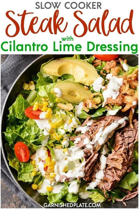 Steak Salad With Cilantro Lime Dressing Allrecipes Rich Chocolate