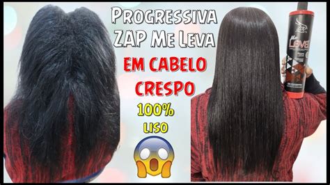 Progressiva Zap Me Leva Em Cabelo Crespo Resultado Liso Curso