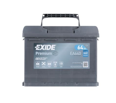 027TE EXIDE EA640 PREMIUM Batterie 12V 64Ah 640A B13 Bleiakkumulator