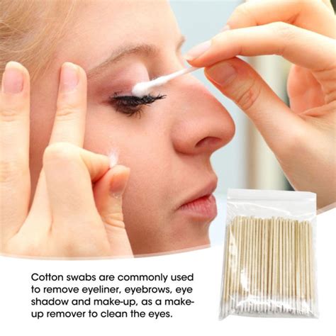 Disposable Ultra Small Cotton Swab 100pcs Lint Free Micro Brushes Wood