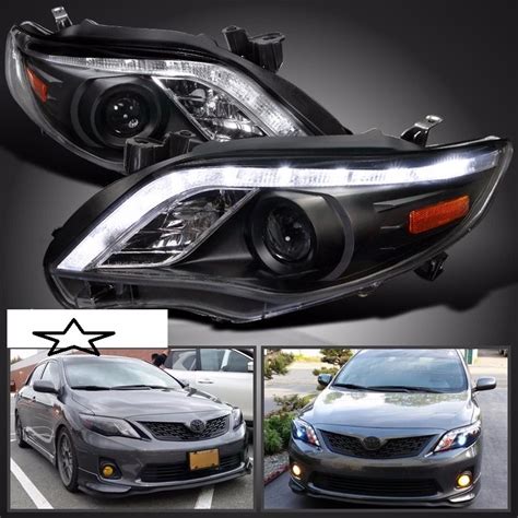 Set De Faros Ojo De Angel Toyota Corolla 2011 2013 8 690 00 En