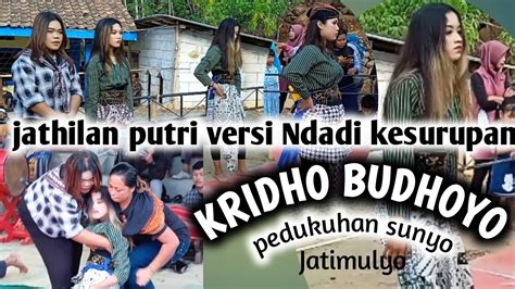 JATHILAN Babak Putri KESURUPAN KRIDO BUDHOYO YouTube