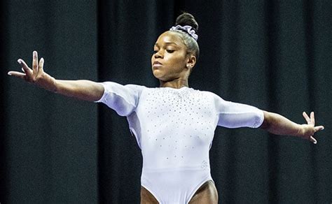 Shilese Jones' return to competition is fueled by family • USA Gymnastics