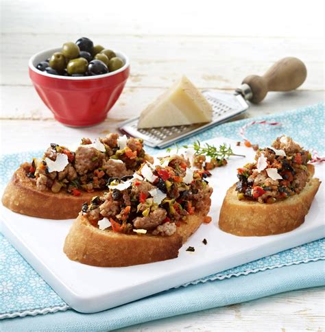 Scharfe Hack Crostini Mit Oliven Rezept Lecker