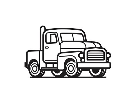 Coloring Page Of A Classic Truck Coloring Page